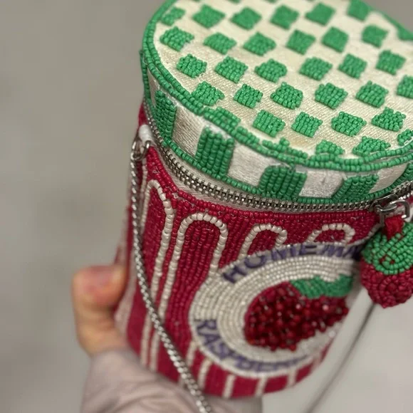 Beaded Raspberry Jam Bag - Picture 2 of 2